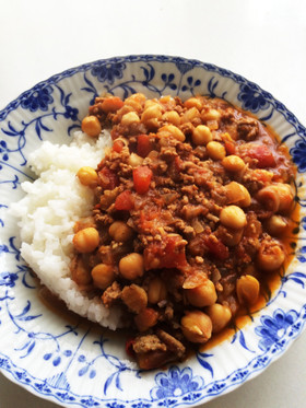 ひよこ豆の手作りキーマカレー